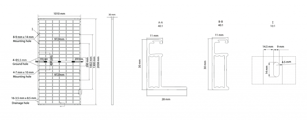 Astronergy 410w Mono Split Bifacial Silver Frame White Glazed Glass ...