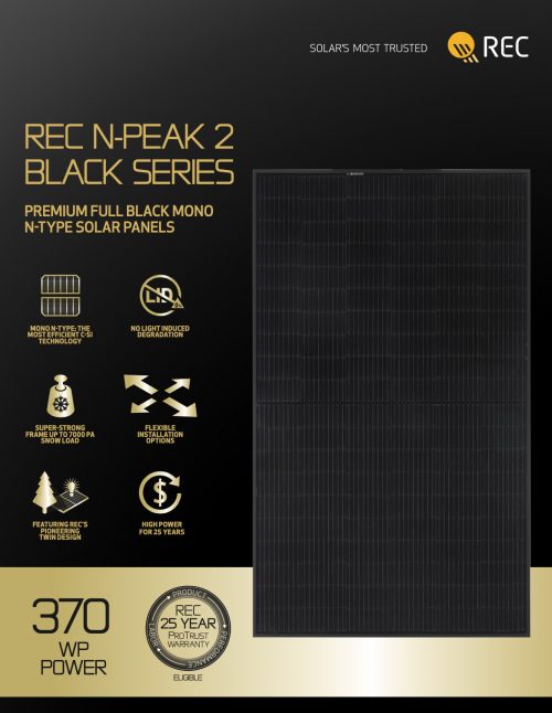 REC N-Peak 2 All Black Datasheet Pg.1