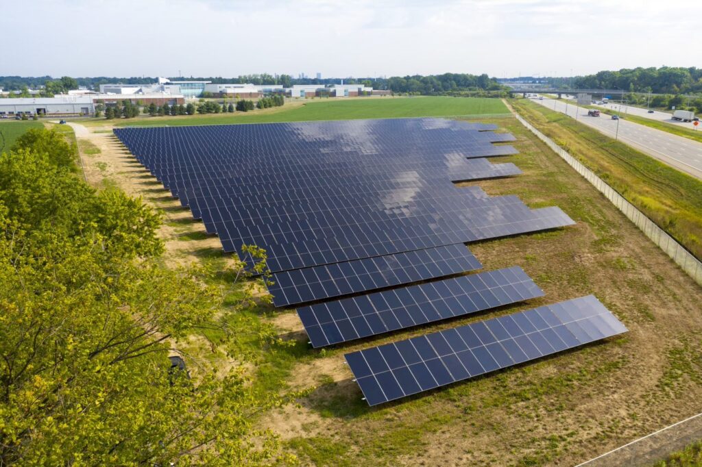 solar project using First Solar thin film solar panels