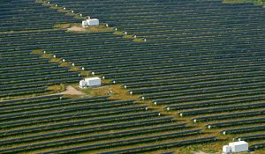 Utility-scale solar field